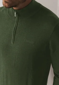 New Trui van katoen met halve rits Truien