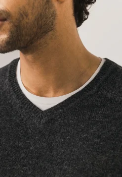 Clearance Trui van lamswol met V-hals Truien