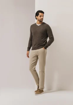 Sale Trui van lamswol met V-hals Truien