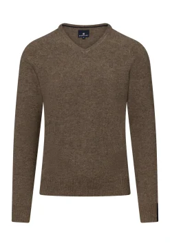 Sale Trui van lamswol met V-hals Truien