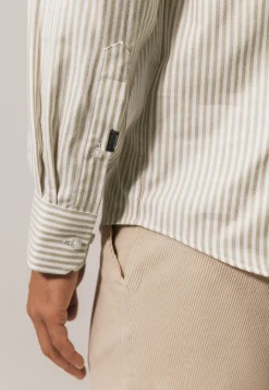 Clearance Twill overhemd met streepdessin Overhemden