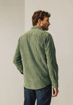 Discount Velours overhemd van katoen Overhemden