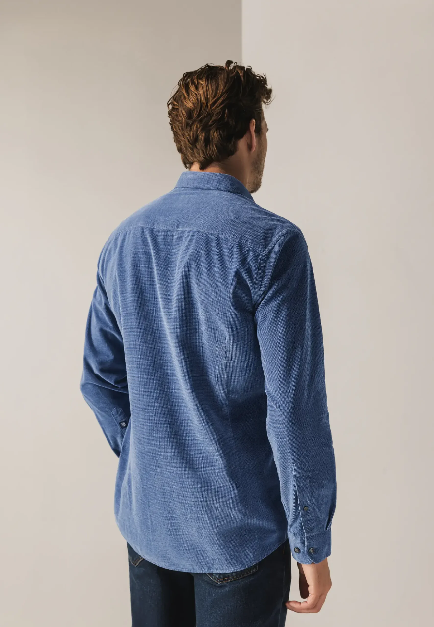 Hot Velours overhemd van katoen Overhemden