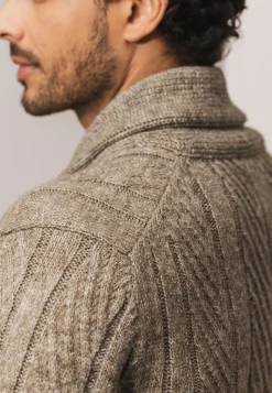 Outlet Vest met sjaalkraag van CIPRO-garen Vesten