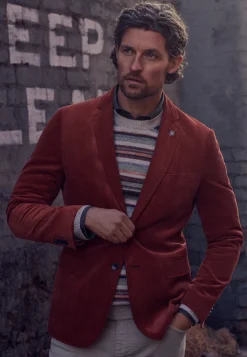 Discount Volledig gevoerde babycord blazer Blazers